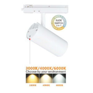 ΦΩΤΙΣΤΙΚΟ ΣΠΟΤ ΡΑΓΑΣ 30W CCT TUNABLE 3000/4000/6000K 2850lm 38° ΛΕΥΚΟ ΜΕ ΤΡΙΦΑΣΙΚΟ T-SHAPE DRIVER ΑΝΤΑΠΤΟΡΑ UNIVERSE – 2-U008624