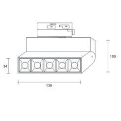 ΦΩΤΙΣΤΙΚΟ ΣΠΟΤ ΡΑΓΑΣ 10W 3000K 1000lm 45° ΛΕΥΚΟ ΜΕ ΤΡΙΦΑΣΙΚΟ ΑΝΤΑΠΤΟΡΑ UNIVERSE – 2-U008693