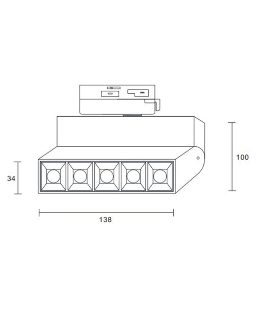 ΦΩΤΙΣΤΙΚΟ ΣΠΟΤ ΡΑΓΑΣ 10W 3000K 1000lm 45° ΜΑΥΡΟ ΜΕ ΤΡΙΦΑΣΙΚΟ ΑΝΤΑΠΤΟΡΑ UNIVERSE – 2-U008709
