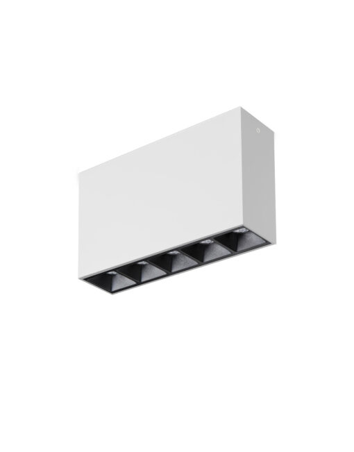 ΣΠΟΤ ΕΞΩΤΕΡΙΚΟ ΟΡΟΦΗΣ LED 140x37mm 10W 3000K 1000lm 45° AC220-240V ΛΕΥΚΟ ΜΕ ΜΑΥΡΟ ΑΝΑΚΛΑΣΤΗΡΑ UNIVERSE – 2-U008716