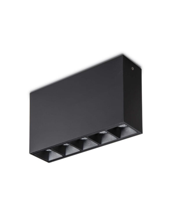ΣΠΟΤ ΕΞΩΤΕΡΙΚΟ ΟΡΟΦΗΣ LED 140x37mm 10W 3000K 1000lm 45° AC220-240V ΜΑΥΡΟ ΜΕ ΜΑΥΡΟ ΑΝΑΚΛΑΣΤΗΡΑ UNIVERSE – 2-U008723