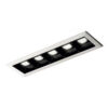 ΦΩΤΙΣΤΙΚΟ ΧΩΝΕΥΤΟ LED 147x45mm 10W 3000K 1000lm 45° AC220-240V ΛΕΥΚΟ ΜΕ ΜΑΥΡΟ ΑΝΑΚΛΑΣΤΗΡΑ UNIVERSE – 2-U008730