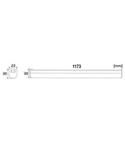 ΦΩΤΙΣΤΙΚΟ LED Τ5 14W 117CM CCT TUNABLE 3000/4000K 230V 1260 lm ΜΕ ΚΑΛΩΔΙΟ 1Μ ΚΑΙ ΔΙΑΚΟΠΤΗ UNIVERSE – 2-U008761