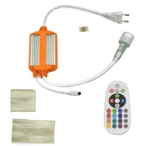 ROUND NEON REMOTE CONTROLLER RGB 50Μ ΜΕ ΘΕΡΜΟΣΥΣΤΕΛΟΜΕΝΟ 7cm ΚΑΙ ΤΕΡΜΑΤΙΚΗ ΤΑΠΑ UNIVERSE – 2-U009591