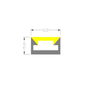 FLAT NEON FLEX LED TAINIA 11W 3000K 24V 1000lm 220° IP65 DIMMABLE 5M UNIVERSE – 2-U011259