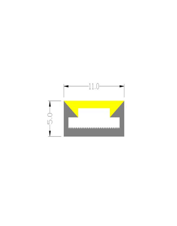 FLAT NEON FLEX LED TAINIA 11W 4000K 24V 1000lm 220° IP65 DIMMABLE 5M UNIVERSE – 2-U011266