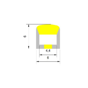 MINI CUBE NEON FLEX LED TAINIA 10W 3000K 24V 700lm 220° IP65 DIMMABLE 5M UNIVERSE – 2-U011402