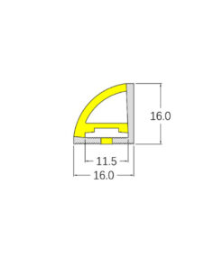 CORNER NEON FLEX LED TAINIA 11W 4000K 24V 1000lm 220° IP65 DIMMABLE 5M UNIVERSE – 2-U011488