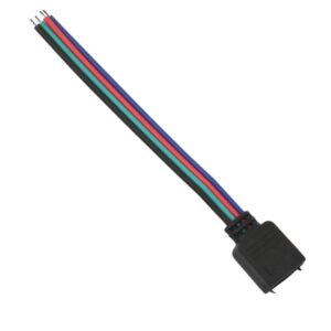 CUBE NEON RGB 4pins ΘΥΛΗΚΟ  ΜΕ ΚΑΛΩΔΙΟ 10cm 24V UNIVERSE – 2-U011594