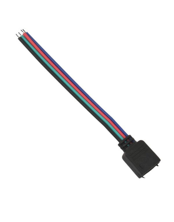CUBE NEON RGB 4pins ΘΥΛΗΚΟ  ΜΕ ΚΑΛΩΔΙΟ 10cm 24V UNIVERSE – 2-U011594