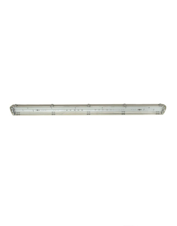 ΦΩΤΙΣΤΙΚΟ ΣΚΑΦΑΚΙ PC ΣΤΕΓΑΝΟ ΙΡ65 120CM ΓΙΑ ΛΑΜΠΕΣ LED Τ8 2X18W UNIVERSE – 2-U011600