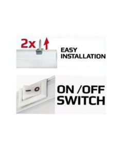ΦΩΤΙΣΤΙΚΟ LED Τ5 8W 57CM CCT TUNABLE 3000/4000K 230V 720 lm ΜΕ ΚΑΛΩΔΙΟ 1Μ ΚΑΙ ΔΙΑΚΟΠΤΗ UNIVERSE – 2-U011648