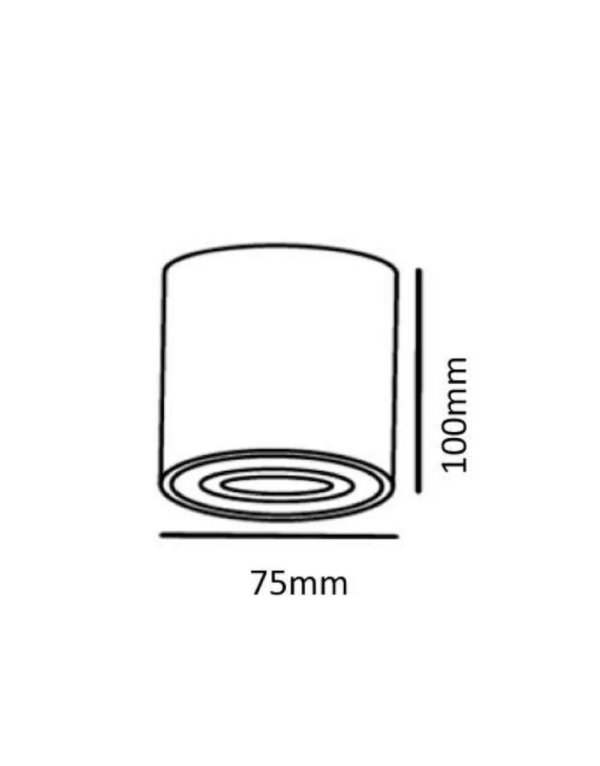 ΣΠΟΤ ΕΞΩΤΕΡΙΚΟ ΒΑΘΥ ΟΡΟΦΗΣ Φ75mm Η100mm 1xMR16/GU10 MAX50W ΑΛΟΥΜΙΝΙΟΥ ΛΕΥΚΟ UNIVERSE – 2-U011792