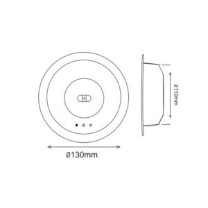 ΦΩΤΙΣΤΙΚΟ ΧΩΝΕΥΤΟ/ΕΞΩΤΕΡΙΚΟ LED SMD Φ130ΜΜ 3W 6500Κ 230V ΕΠΑΝΑΦΟΡΤΙΖΟΜΕΝΟ ΜΕ ΜΠΑΤΑΡΙΑ Li-ion ΜΗ ΣΥΝΕΧΟΥΣ ΛΕΙΤΟΥΡΓΙΑΣ UNIVERSE – 2-U011877