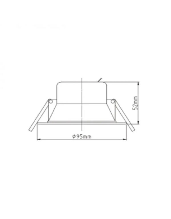 ΣΠΟΤ LED  ΧΩΝΕΥΤΟ Φ95 Η52mm 7W CCT TUNABLE 3000/4000/6000K 600lm 38° 220-240V ΠΛΑΣΤΙΚΟ ΛΕΥΚΟ UNIVERSE – 2-U011938