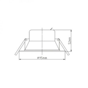 ΣΠΟΤ LED  ΧΩΝΕΥΤΟ Φ95 Η52mm 7W CCT TUNABLE 3000/4000/6000K 600lm 38° 220-240V ΠΛΑΣΤΙΚΟ ΛΕΥΚΟ UNIVERSE – 2-U011938