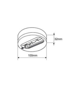 ΒΑΣΗ ΓΙΑ ΣΠΟΤ ΡΑΓΑΣ 3ΦΑΣΙΚΗ ΛΕΥΚΗ UNIVERSE – 2-U013512