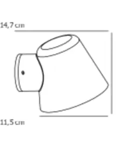 Aleria | Wall light | Galvanized – 1-NR2019131031