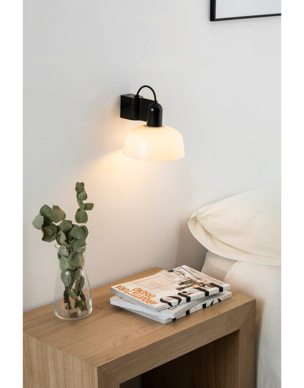 TATAWIN WHITE WALL LAMP 1xE27 – 1-FR20335-116