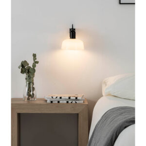 TATAWIN WHITE WALL LAMP 1xE27 – 1-FR20335-116
