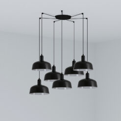TATAWIN PENDANT SHADE M BLACK 1xE27 7L – 1-FR20340-120-7L