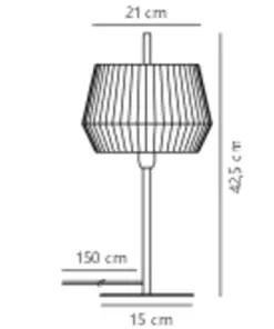 DICTE Table E14 Table White Textile, Metal Nordlux – 1-NR2112405001
