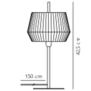 DICTE Table E14 Table White Textile, Metal Nordlux – 1-NR2112405001