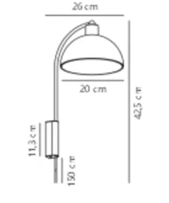 Ellen 20 | Wall light | Brass – 1-NR 2213701035