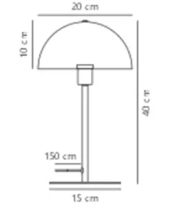 Ellen 20 | Table lamp | Light brown – 1-NR2213755009