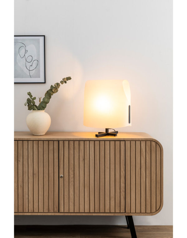 LUANG M 465 BLACK-BEIGE TABLE LAMP 1XE27 – 1-FR23002-57