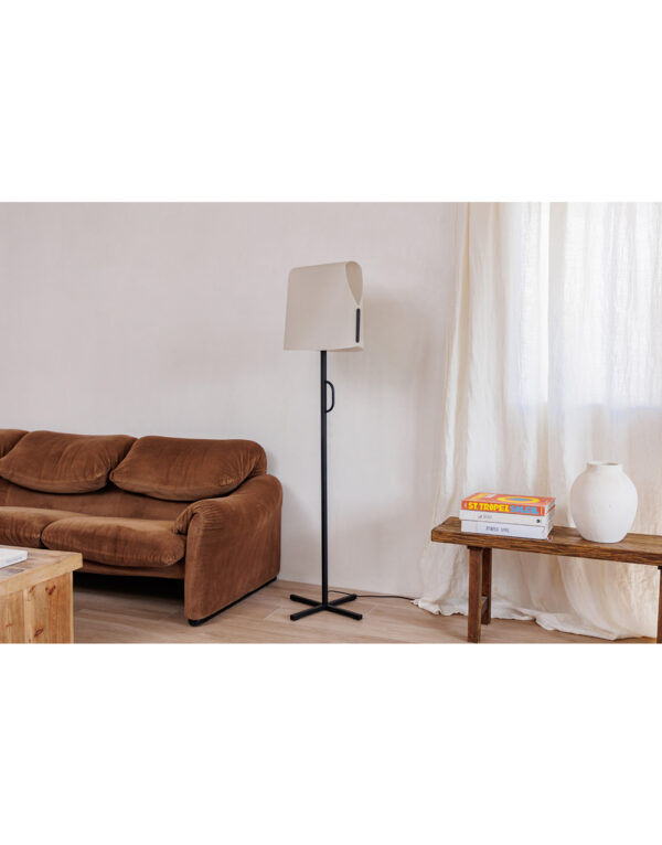 LUANG BLACK-BEIGE FLOOR LAMP 1XE27 – 1-FR23003-59