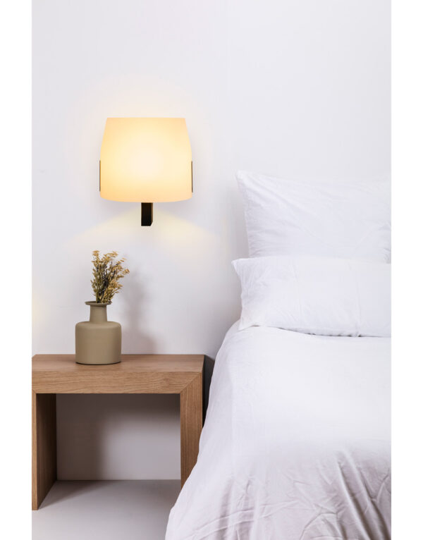 LUANG BLACK-BEIGE WALL LAMP 1XE27 – 1-FR23004-57