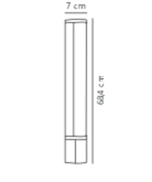 Nordlux Malaika 68 15W LED Wall Light White 3000K IP44 με Πρίζα – 5 Χρόνια Εγγύηση LED