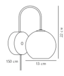 Franca | Wall light | Brass – 1-NR2312561035