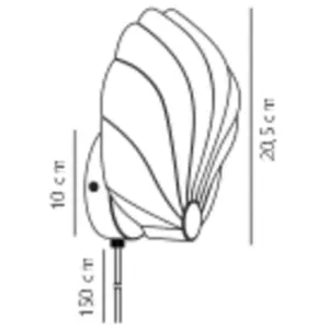 Konchi | Wall light | White – 1-NR2312901001