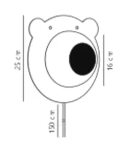 Bruna Bear | Wall light | Brown – 1-NR2312951018