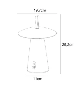 ARA TO GO LED Table To Go Black Aluminium, Plastic Nordlux – 1-NR2118245003
