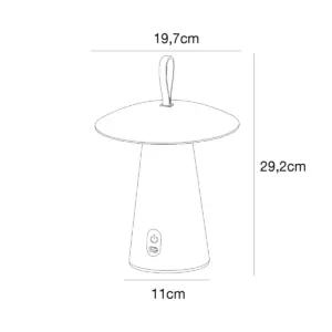 ARA TO GO LED Table To Go Black Aluminium, Plastic Nordlux – 1-NR2118245003