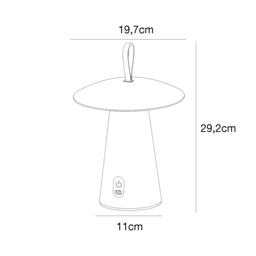 ARA TO GO LED Table To Go Black Aluminium, Plastic Nordlux – 1-NR2118245003