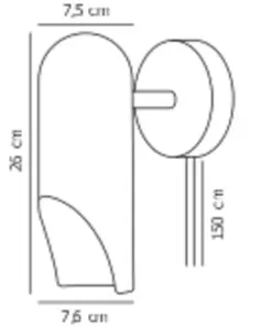 Rochelle | Wall light | Black – 1-NR2320301003