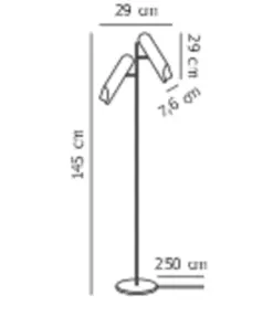 Rochelle | Floor lamp | Black – 1-NR2320314003