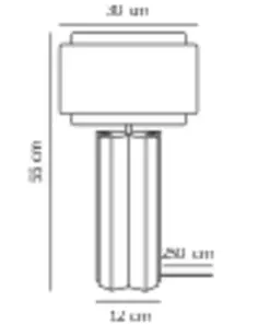 Takai | Table lamp | Beige – 1-NR2320445018