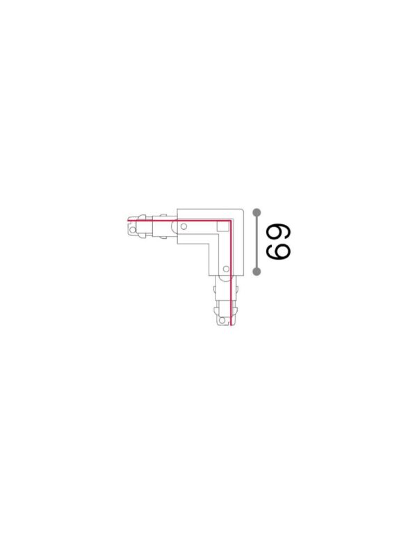 LINK 3-PHASE T.LESS L-CONN LEFT DALI 1-10V BK – 1-ID246598