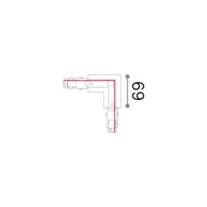 LINK 3-PHASE T.LESS L-CONN LEFT DALI 1-10V WH – 1-ID246604