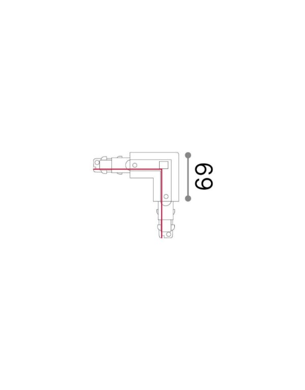 LINK 3-PHASE T.LESS L-CONN RIGHT DALI 1-10V BK – 1-ID246611