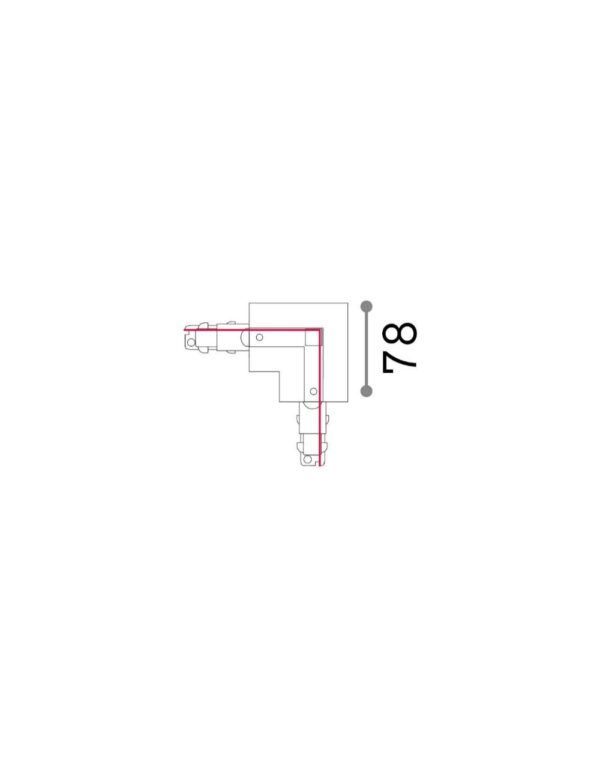 LINK 3-PHASE TRIM L-CONNECTOR LEFT DALI 1-10V WH – 1-ID256030