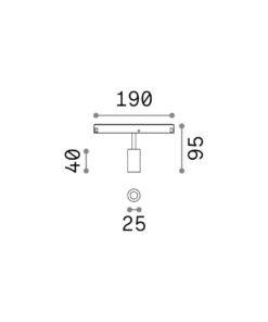 EGO TRACK SINGLE 03W 3000K ON-OFF BK – 1-ID257617