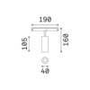 EGO TRACK SINGLE 12W 3000K ON-OFF BK – 1-ID257655