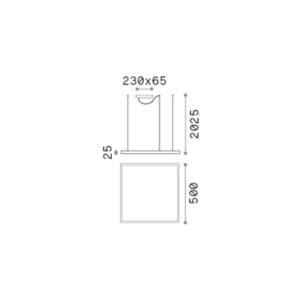 ORACLE SLIM SP D050 SQUARE 3000K ON-OFF BK – 1-ID259161
