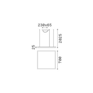 ORACLE SLIM SP D070 SQUARE 3000K ON-OFF BK – 1-ID259185